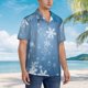 thumbnail image 3 of Balery Snowflakes1 Camisas hawaianas de manga corta para hombre, camisas playeras de corte holgado, camisas de vacaciones con botones,Medium, 3 of 7