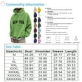 thumbnail image 2 of Cuoff Sweatshirt Hoodies for Men Loose Printed Hooded Sweatshirt Casual Fashion Sports Sweatshirt Black 4X, 2 of 4