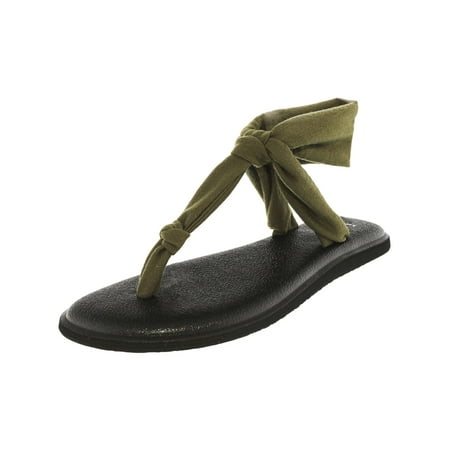 - Sanuk Women's Yoga Sling Ella Dark Olive Sandal - 9M