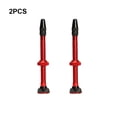 thumbnail image 3 of Eigraketly Paquete de 2 vástagos sin cámara, accesorio DIY, accesorios para ciclismo a prueba de herrumbre, boquilla de Metal, instalación Ciclismo Rojo, 3 of 6