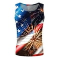 thumbnail image 5 of HCNTES Mens Graphic Tank Tops Sleeveless Muscle Shirts Beach Hawaiian Patriotic Tank Tops(Pink,M), 5 of 6