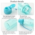 thumbnail image 5 of 650ml Outdoor Travel Multi-color Transparent Large Capacity Plastic Water Cup Water Bottle BLUE, 5 of 8