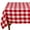 White, variant on Fennco Styles Buffalo Plaid Collection Classic Checked Cotton Blend Table Linens