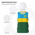thumbnail image 4 of Rwanda flag men basketball sports jersey running fitness multifunction sleeveless tshirt exclusive custom name nunber, 4 of 9