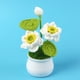 thumbnail image 1 of Puntoco Mini Planta En Maceta De Loto De Ganchillo D,Decoración Hogareña, 1 of 1