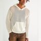 thumbnail image 4 of Sudadera con capucha para hombre, color blanco, transpirable, diseño recortado, informal, de manga larga, sudadera con capucha, Top con bolsillo para otoño, 4 of 6