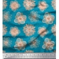 thumbnail image 1 of Soimoi Cotton Voile Fabric Artistic Flower Print Fabric by the Yard 42 Inch Wide, 1 of 1
