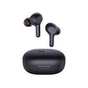 AUKEY True Wireless Earbuds Hi-Fi Stereo Bluetooth 5.0 Headphones 25-Hour Playtime IPX5 Waterproof Earphones with USB-C Quick Charging Case for iPhone and Android Black EP-T25