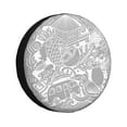 thumbnail image 1 of XMXY Tropical Island Spare Tire Cover, Universal Waterproof Cover for Jeep RV Tire Wheel Protection, 16 inch, 1 of 8