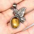 thumbnail image 4 of Butterfly Pendant Oval Bead Natural Crystal Chakra Quartz Healing Reiki Jewelry, 4 of 7