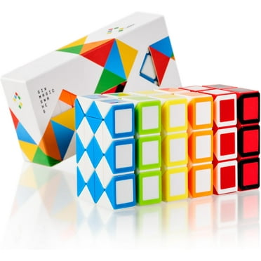 CUBIDI Magic Snake Cube, Fidget Snake Toy for Kids, Travel Toys for Kids Ages 4-8,  Great Gift for Boys and Girls Birthday, Easter Basket Stuffers, 0.35 inch x 0.55 inch, Set of 6