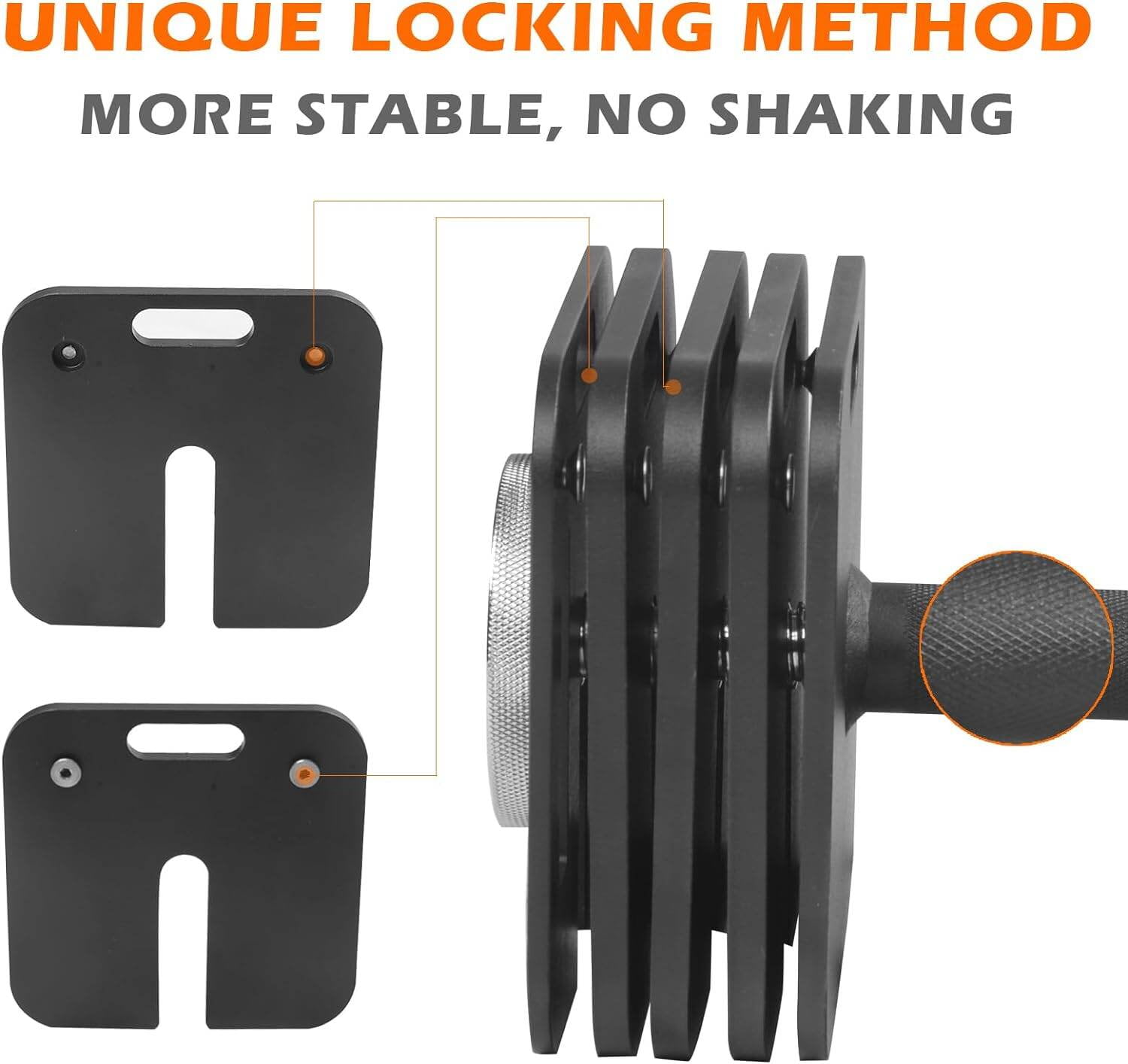 Home Gym Equipment, Adjustable Square Dumbbell Plates, 6 Pieces 5lb Weight Plates (5lbx6), Black Exercise Equipment,Carbon Steel Fitness Equipment, Fitness & Sports Fitness Other Exercise Equipment