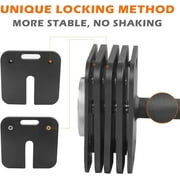 Home Gym Equipment, Square Dumbbell 9 in 1 Free Adjustable Dumbbell 80LBS square Dumbbell 9 in 1 Free Weights for Multi weight Options Quick-Lock Adjustable Dumbbell, Black Exercise Equipment