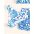 thumbnail image 5 of Girls' Allover Flower Pattern 3pcs/set Strap Swimsuit & Short Skirt For Summer, Girls' Clothing, 5 of 5