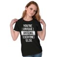 thumbnail image 3 of Unique Like Everyone Else Funny Womens Fitted Plus Size Graphic Tee Brisco Brands 2X, 3 of 5