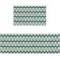 thumbnail image 3 of Kitchen Rugs and Mats Set of 2 Christmas Tree Green Geometric Pattern Kitchen Sink Mat,Non-Slip Area Runner Rug,Washable Floor Mat for Home Dining Room Office 18"x30"+18"x48", 3 of 6