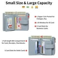 thumbnail image 5 of GAEKEAO Small Wallets for Women Leather RFID Blocking Bifold Zipper Pocket Wallet Card Case Purse with ID Window, 5 of 7