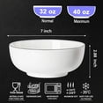 thumbnail image 2 of Large White Porcelain Bowl, Big Ramen And Pho Bowl Set Of 3 For Daily Meal, 2 of 7