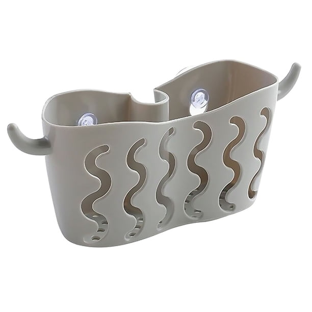 Advancent Estante para fregadero, esponja para jabón, escurridor de tela, cesta de almacenamiento, bolsa, soporte para grifo, soporte ajustable para Organizadores de utensilios de cocina gris Advancent HA8568-03