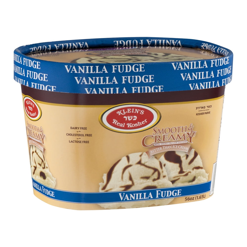 Klein S Real Kosher Smooth Creamy Non Dairy Frozen Dessert Vanilla Fudge 56 0 Oz Walmart Com Walmart Com