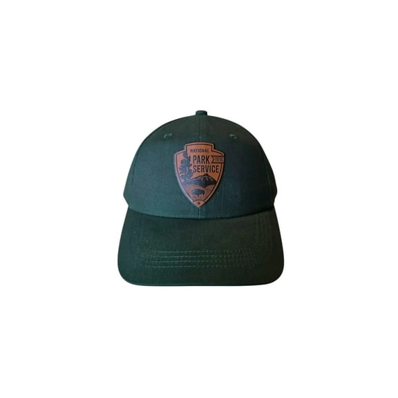 National Park Service Leather Patch Hat - NPS Ranger Cap for Outdoor Enthusiasts & Park Lovers