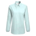 thumbnail image 4 of Light Cyan Long Sleeve Blouse Woman Streetwear Casual Shirts Summer Oversize Woman Streetwear Clothing Birthday Present, 4 of 7