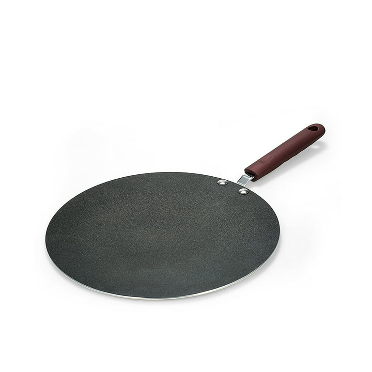 Suzicca Pancake Pan Crepe Maker Flat Pan Griddle Pan with Spreader &  Spatula Crepe Maker Griddle 