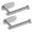2Silver, variant on Self-Adhesive Wall-Mount Toilet Paper Holder, No Drilling Wall-Mount Roll Holder for Bathroom, Kitchen, Washroom, 2-Pack, Black