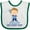 White and Green, variant on Inktastic Future Lacrosse Star Boy Boys Baby Bib