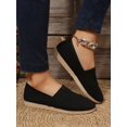 thumbnail image 1 of Women's Casual Comfortable Soft Classic Round Toe Canvas Flat Shoes, Versatile, 1 of 3