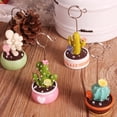 thumbnail image 4 of SPRING PARK Artificial Mini Cactus Bonsai Table Decor Photo Holder Memo Clip Name Place Card Table Number Picture Note Stand, 4 of 7