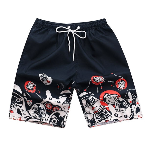 Pantalones cortos con estampado para hombre, Shorts rectos, holgados y cómodos, para la playa, para jóvenes, para primavera y verano Fivean unisex