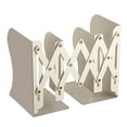 thumbnail image 2 of Mdesiwst Metal Bookend Retractable Desktop Book Stand Space-saving Book Organizer Holder for Home School Office, 2 of 6
