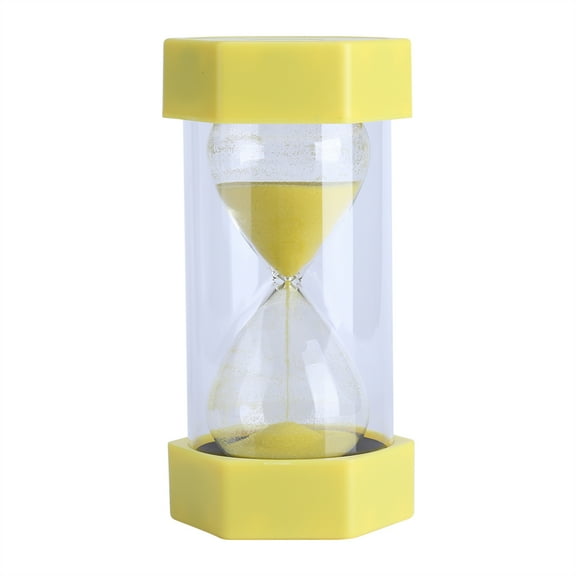 WALFRONT Sand Glass Hourglass Minutes Timer Clock Home Office Decor Gift Sandglass Sand Clock, Yellow