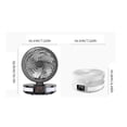 thumbnail image 1 of Desktop Electric Fan Rechargeable Aromatherapy Silent Preferred ABS Cooler Switch Tools Vertical Circulation Fan Traveling 4 Setting Black, 1 of 9