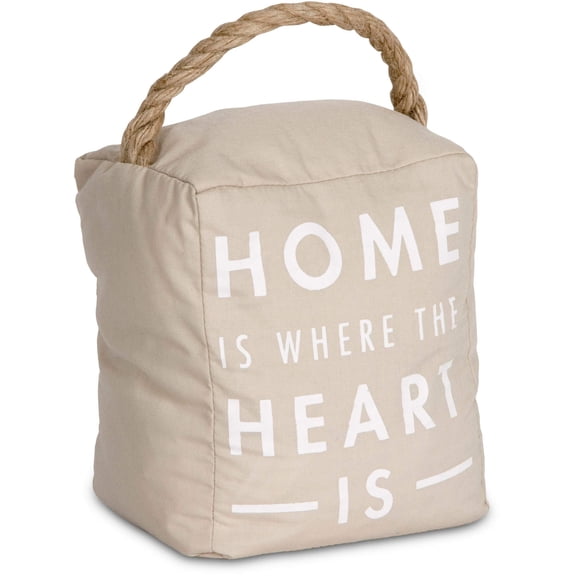 Pavilion Gift Company Home is Where The Heart is Door Stopper, 5 x 6, Multicolor