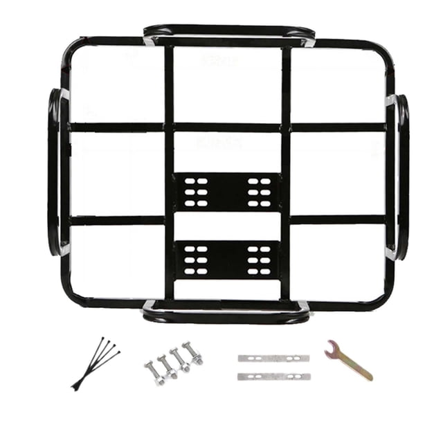 Bike Rear Rack Delivery Box Rack Detachable Waterproof Luggage Package Rack with 45 x 35cm Border