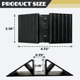 thumbnail image 2 of Surpdew 2 Pcs Pet Gate Support Feet Freestanding Dog Gates Stabilizer Feet Plastic Triangle Reinforcement Fitting Dog Panel For Configurable Isolation Fence Free Standing Pet Gate Fence Black, 2 of 6