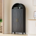 thumbnail image 3 of 73" Tall Metal Arched Kitchen Pantry Storage Cabinet with 4 Adjustable Shelves, 3 of 6