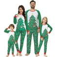 thumbnail image 2 of VENTELAN Conjunto de pijamas navideños a juego para la familia, ropa de dormir navideña de Papá Noel, conjunto de pijama navideño para parejas y niños, 2 of 3