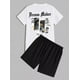 thumbnail image 3 of Conjunto De Playera Y Pantalón Corto Para Hombre Estampado, 3 of 8