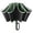Green, variant on Carabiner Ring Handle Reverse Fold Umbrella & UPF50+ Windproof Compact Rain Parasol, Outdoor Travel Sun Rain Protection Supplies, Daily Commute Camping Work Youth Portable Umbrella(Black)