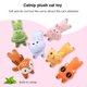 thumbnail image 3 of Catnip Toys, juguete interactivo para masticar, animales de peluche de felpa suave, gran regalo, rosa Feliz Sencillez, 3 of 5