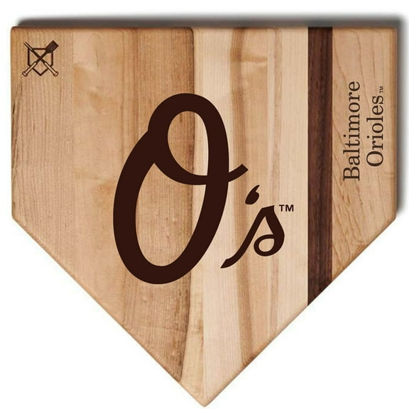 Baseball BBQ Baltimore Orioles 12'' x 12'' Home Plate Cutting Board