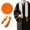 Orange, variant on Graduation Honor Cord with Tassel,Polyester Rope for Academic Achievement,Ceremony Decoration