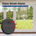 thumbnail image 2 of Alarma de ventana Sensor de rotura de cristal Detector de rotura de alarma Alarma de sensor de vibración antirrobo para seguridad de puertas y ventanas del hogar - Negro, 2 of 5