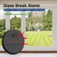 thumbnail image 3 of Alarma de ventana Sensor de rotura de cristal Alarma 125dB Detector de rotura de cristal ultrafino Alarma de sensor de vibración antirrobo para el hogar Paquete de 4 - Negro, 3 of 5