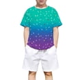 thumbnail image 4 of CONZONE Child Kids Boys Tee Shirts Short Sleeved Graphic Print Crew Neck Summer Fashion Comfort Tops Blue Size 6-7 Years, 4 of 4