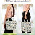 thumbnail image 4 of FORMRS Womens Corduroy Tote Bag Crossbody Shoulder Purse Handbag with Detachable Strap, Blue Birds Pattern, 4 of 7