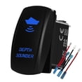 thumbnail image 1 of HAHDAXIA Blue Led Depth Sounder Rocker Switch 5Pin On Off SPST Depth Finder Toggle Switch for Marine Boat Kayak Fishing Boat Pontoon Sailboat Lake 12V 24V, 1 of 6